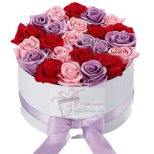 Mix Flower Round Box