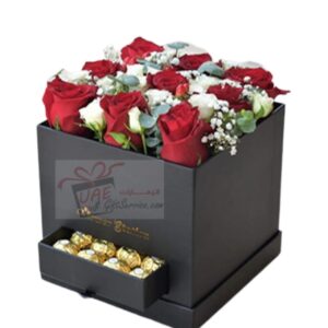 Mix Flower box with Ferrero Rocher