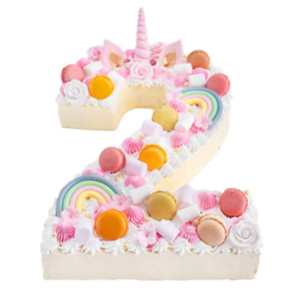 Unicorn Numbered Cake