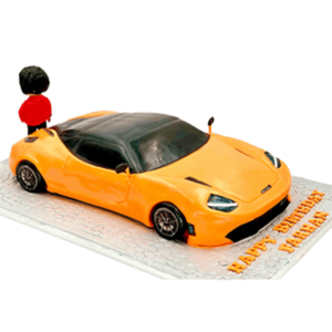 Yellow Car Cake