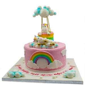 Unicorn Hot Air Balloon Cake