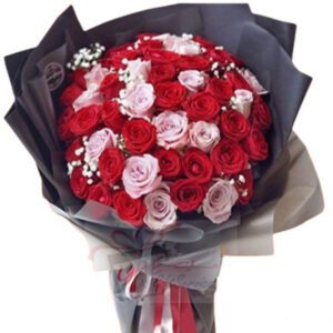 20 Mix red pink flower bouquet