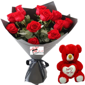 Turkish bouquet with teddy bear