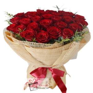 Red flower bouquet