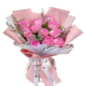 Pink flowers bouquet