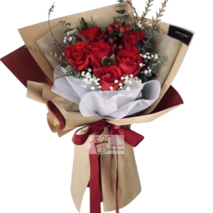 Red flower bouquet