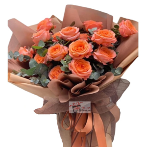 Orange flower bouquet