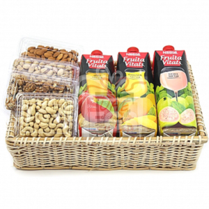 Dry fruit and juice basket